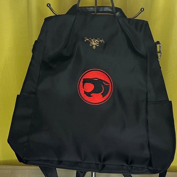 Poaba Black Backpack Anti Theft Water resistant Thundercats - Picture 1 of 6